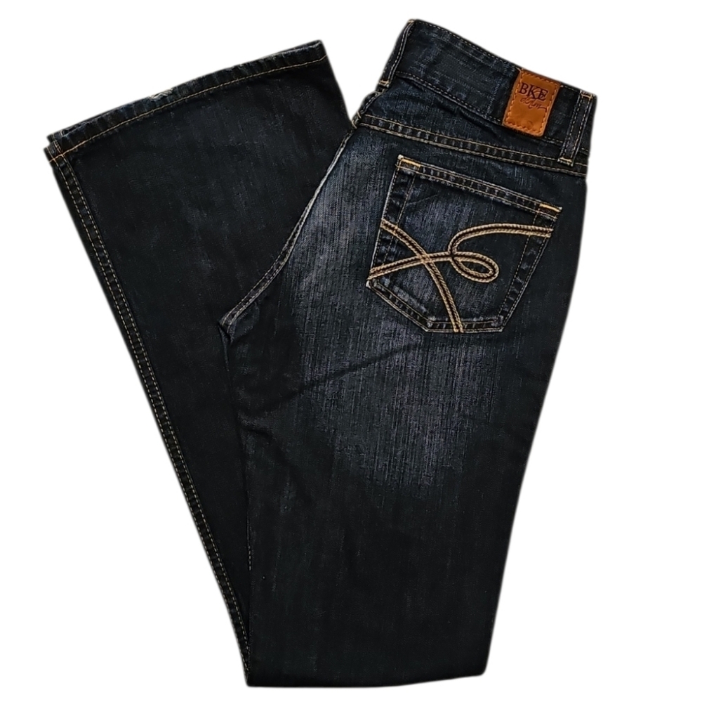 BKE Denim Culture Wide Leg Blue Jeans. Women's Size: Waist 28x33 Inseam.
